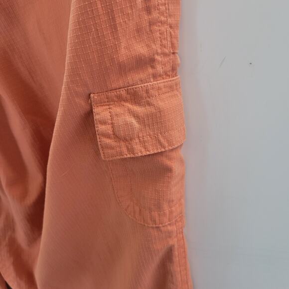 North Face Pants‎ Womens 6 Orange Ripstop Cargo Capri Hiking Trail Cropped - Picture 7 of 10